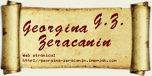 Georgina Žeračanin vizit kartica
